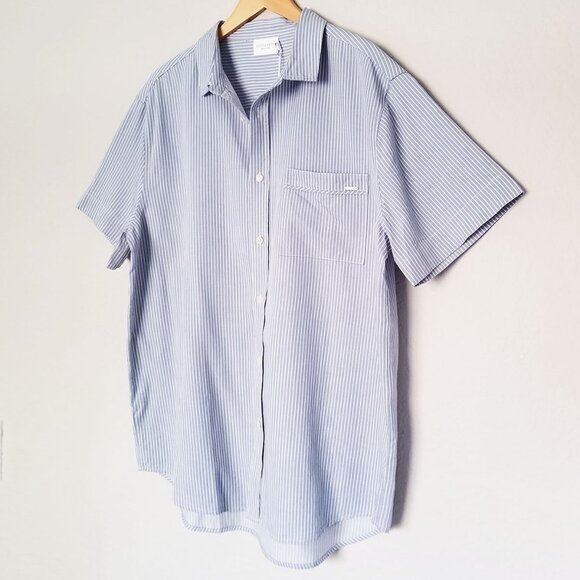 Cozy Earth Men's XXL Coastal Comfort Short Sleeve Button Down Shirt Linen $150 - Picture 7 of 15
